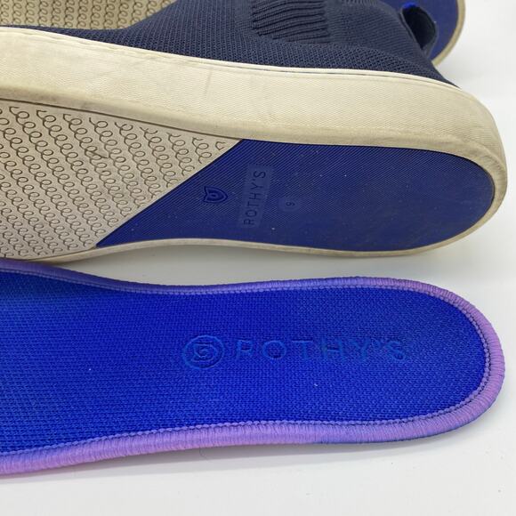 Rothy's Women's size 9 Navy Blue Chelsea Boots Slip On Comfort Nightfall - Picture 8 of 8